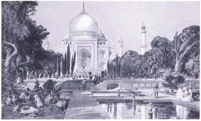 The Taj Mahal at Agra, as it Appeared in 1864 by William Crimea Simpson